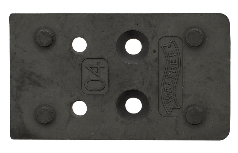 Walther Arms 5136212 Optic Plate  Black Steel Fits Walther PDP 2.0