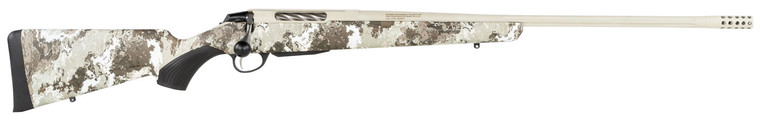 Tikka JRTXVA316 T3x Lite 308 Win 3+1 22.40" Stainless Cerakote Fluted Threaded Barrel, Drilled & Tapped Steel Receiver, Veil Alpine Fixed Synthetic Stock, Black Interchangeable Backstrap Grip