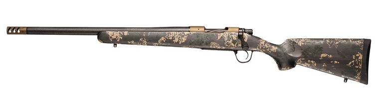 Christensen Arms 8010621300 Ridgeline FFT 300 Win Mag 3+1 22" Carbon Fiber/Threaded Barrel, Burnt Bronze Cerakote, Green with Black/Tan Accents Stock, Left Hand