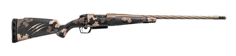 Fierce Firearms ROGSSX22CM18BRS Twisted Rogue XP 22 Creedmoor 3+1 18" Smoked Bronze Cerakote Spiral Fluted Threaded Stainless Steel Barrel, Drilled & Tapped Receiver, BiPod Rail Forend, Sonora Ambush
