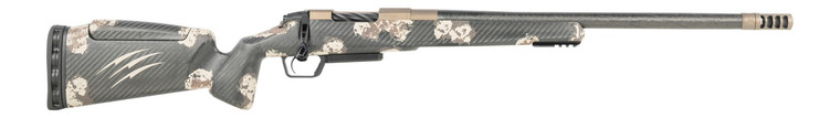 Fierce Firearms  CT Rival XP 2.0 7mm PRC 20" Carbon Fiber Threaded Barrel, Smoked Bronze Cerakote Titanium Drilled & Tapped Receiver, Integral Rail Forend, Desert Shadow Camo Adj Comb Carbon Fiber Sto