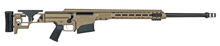 Barrett 18488 MRAD  300 Win Mag 24" 10+1 Flat Dark Earth Cerakote Flat Dark Earth Folding with Adjustable LOP Stock Black Polymer Grip Right Hand