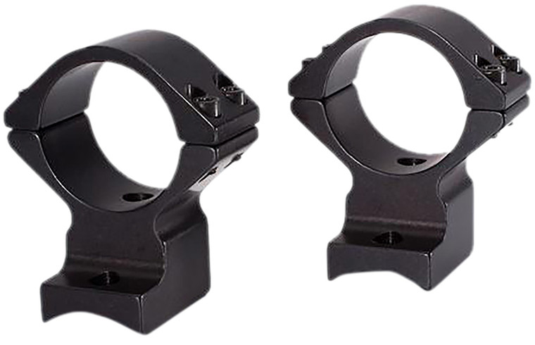 Talley 95X719 Scope Mount/Ring Combo  Black Anodized Aluminum 1" Tube, Savage (8-40) Round Receiver w/Accutrigger, High Rings