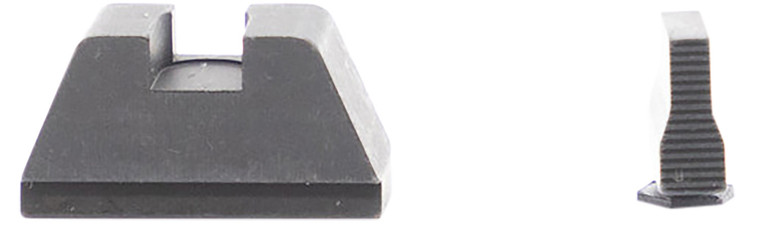 AmeriGlo GL429 Optic Compatible Sight Set for Glock  XL Tall Serrated Front Sight-Black Rear Sight