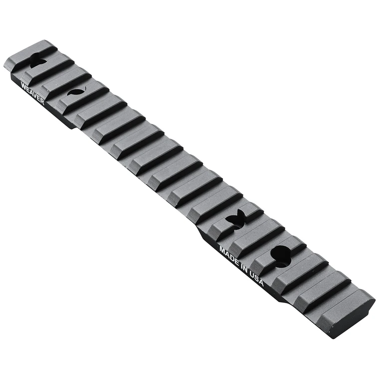 Weaver Mounts 99473 Multi-Slot Base  Extended Black Anodized Aluminum Fits Browning AB3 Short Action
