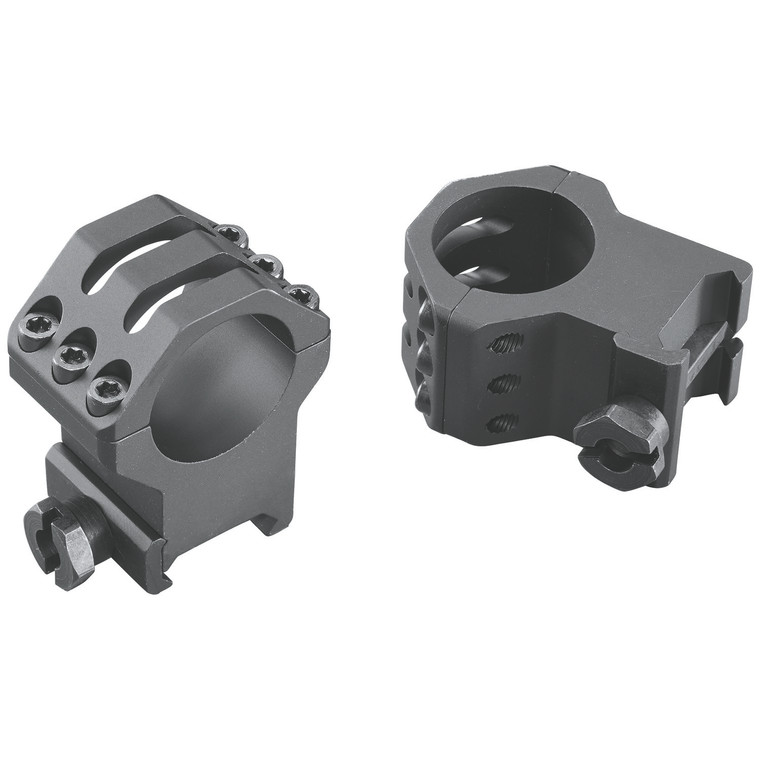 Weaver Mounts 99691 Six-Hole Picatinny Rings  Matte Black 1" Extra Extra High