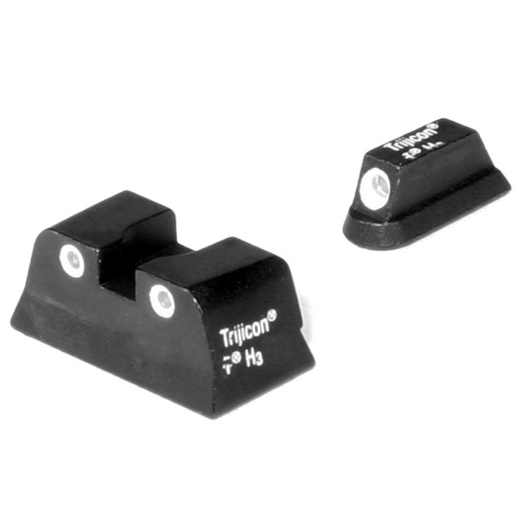Trijicon Bright & Tough Night Sight Set White with Green Front and Rear