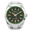 Rolex Milgauss 116400 Black Dial Green Crystal - Inventory 3912