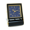 Jaeger LeCoultre Black Folding 2 Days Alarm Clock Blue Lapis Lazuli Dial- Inventory 5128
