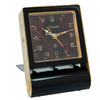 Jaeger LeCoultre Black Folding 2 Days Alarm Clock Red Tortoise Shell Finish Dial- Inventory 5027