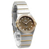 Omega Constellation 28mm Steel & Sedna Gold Diamonds - Inventory 7423