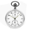 Swiss Made Pocket Watch Column Column Wheel Chronograph *Antique* *Silver Case* - Inventory 8665