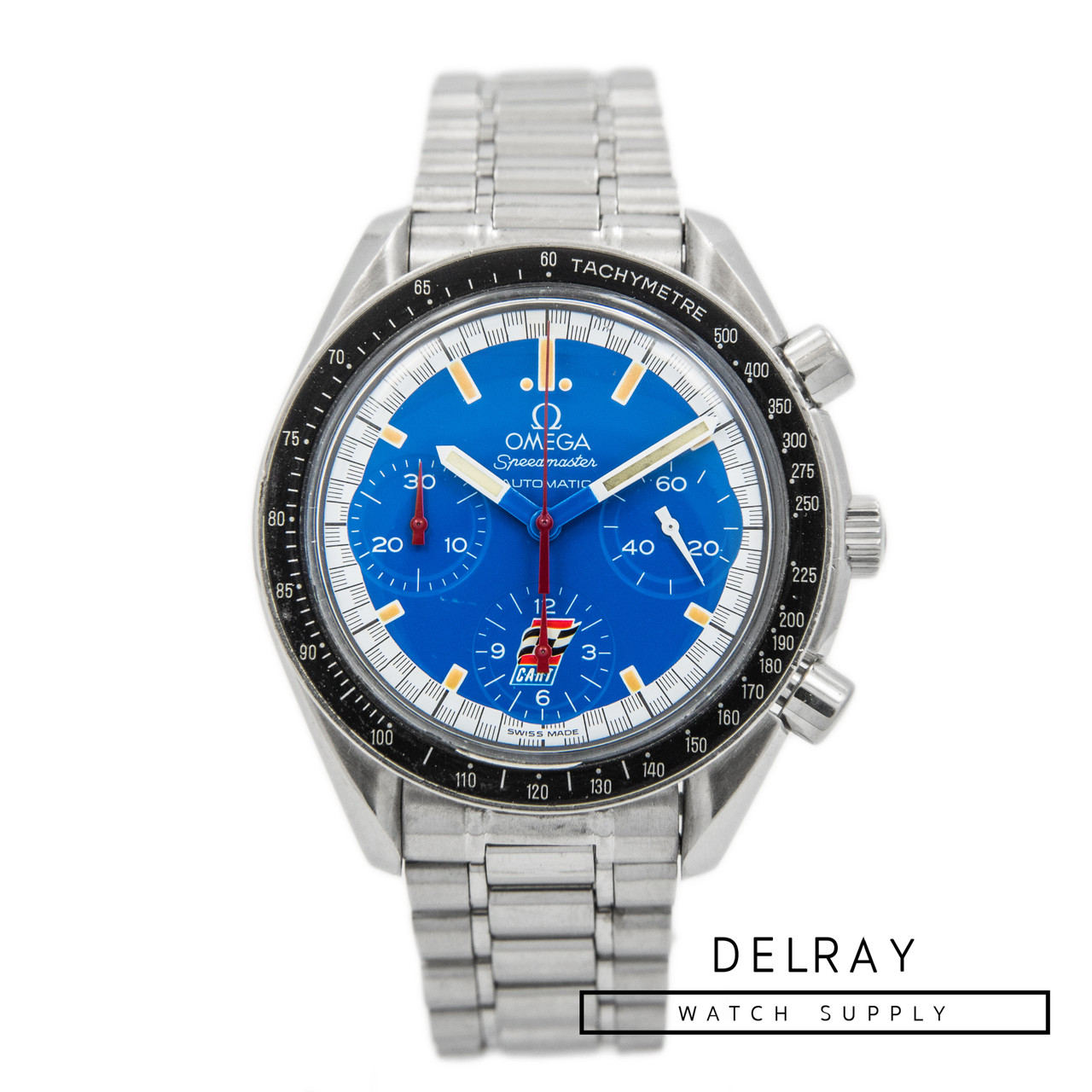 omega speedmaster reduced blue dial