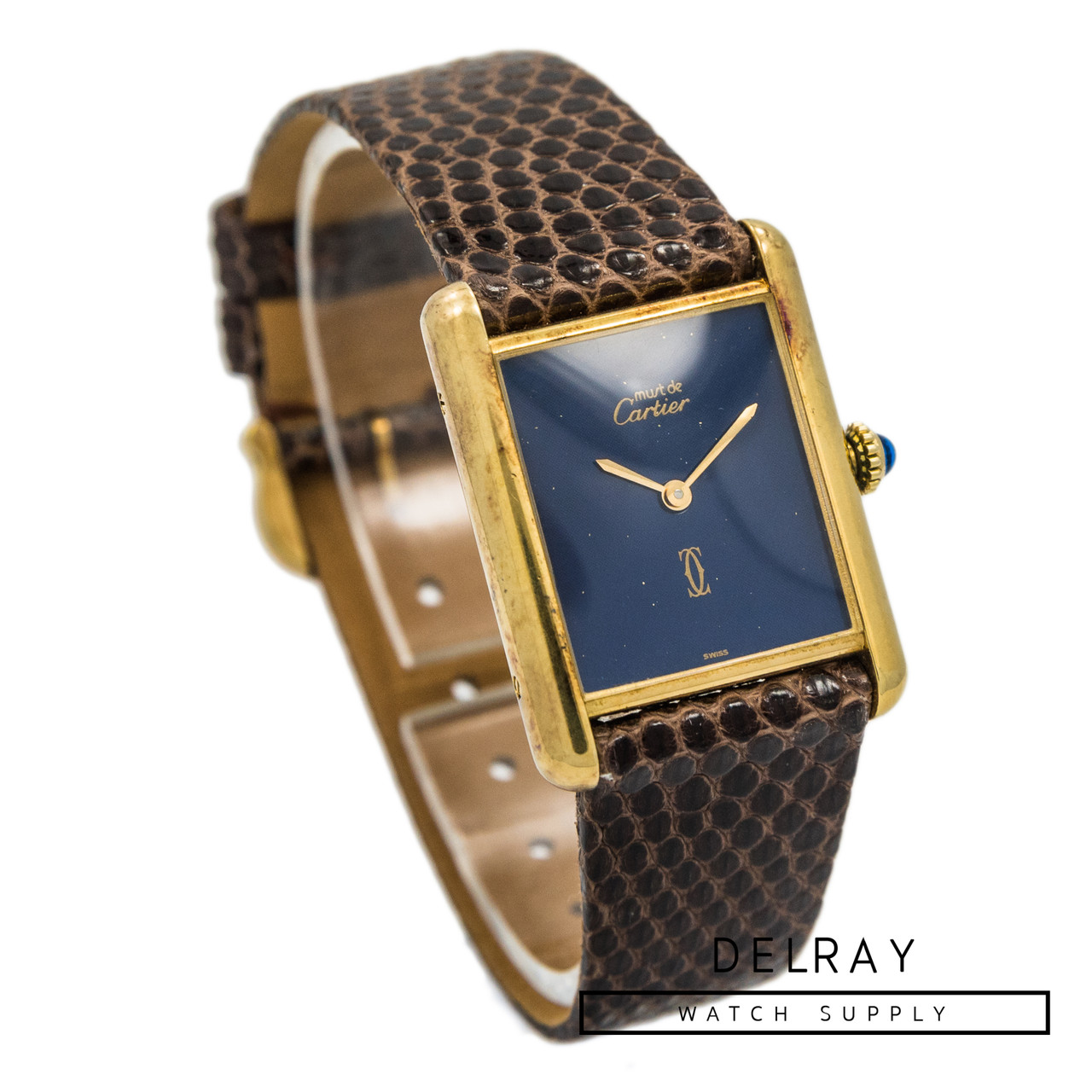 Cartier Le Must Tank Blue Stone Dial 