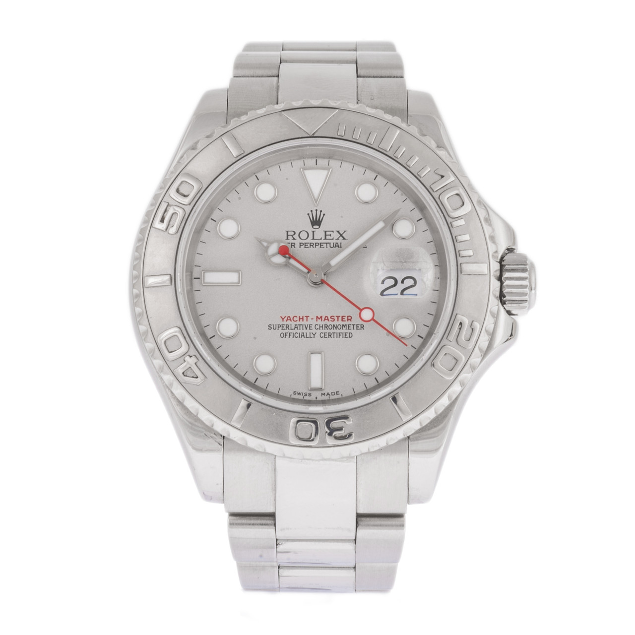 Rolex Yacht-Master 16622 Platinum Dial 