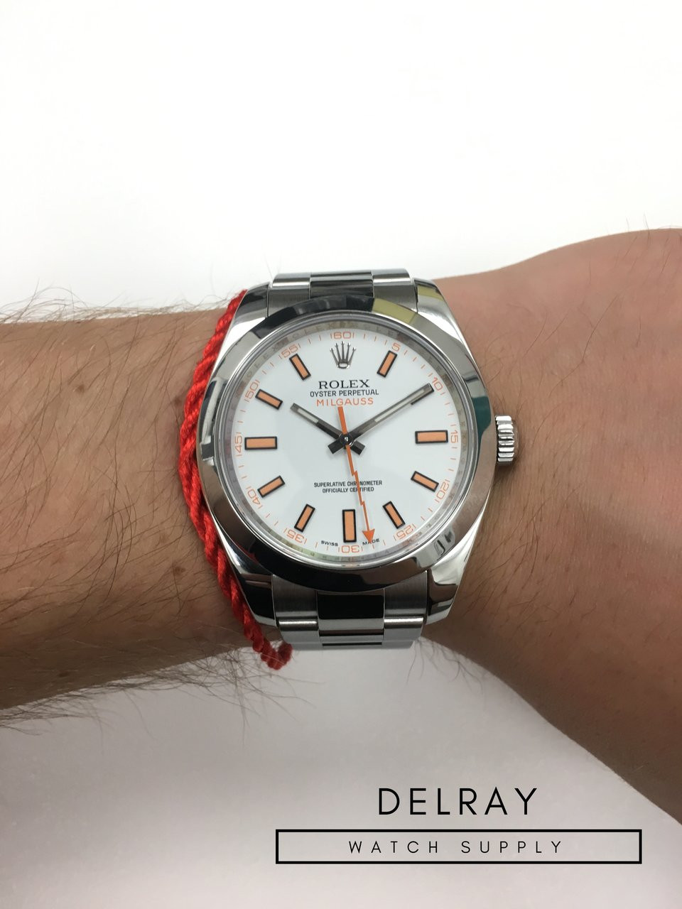 milgauss rolex white dial