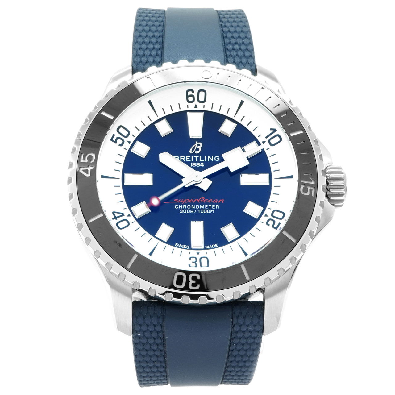 Breitling SuperOcean 44 *Blue Dial* - Inventory 6500 - DelrayWatch.com