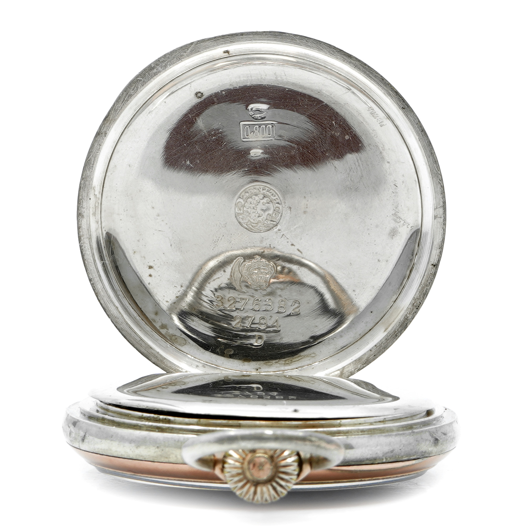 Zenith Pocket Watch *Early 1900's* *Rose Gold and Silver Case* - Inventory 8705