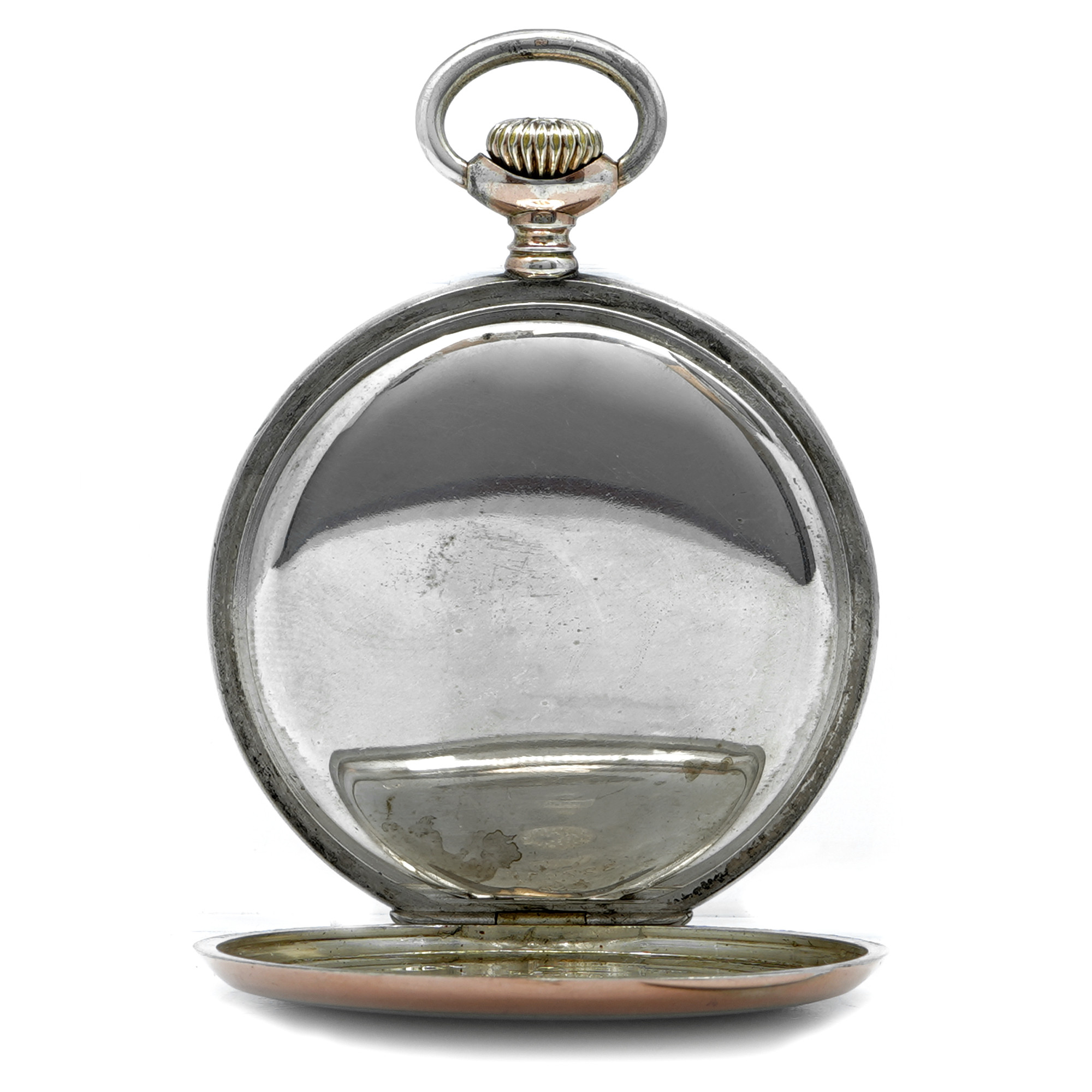 Zenith Pocket Watch *Early 1900's* *Rose Gold and Silver Case* - Inventory 8705