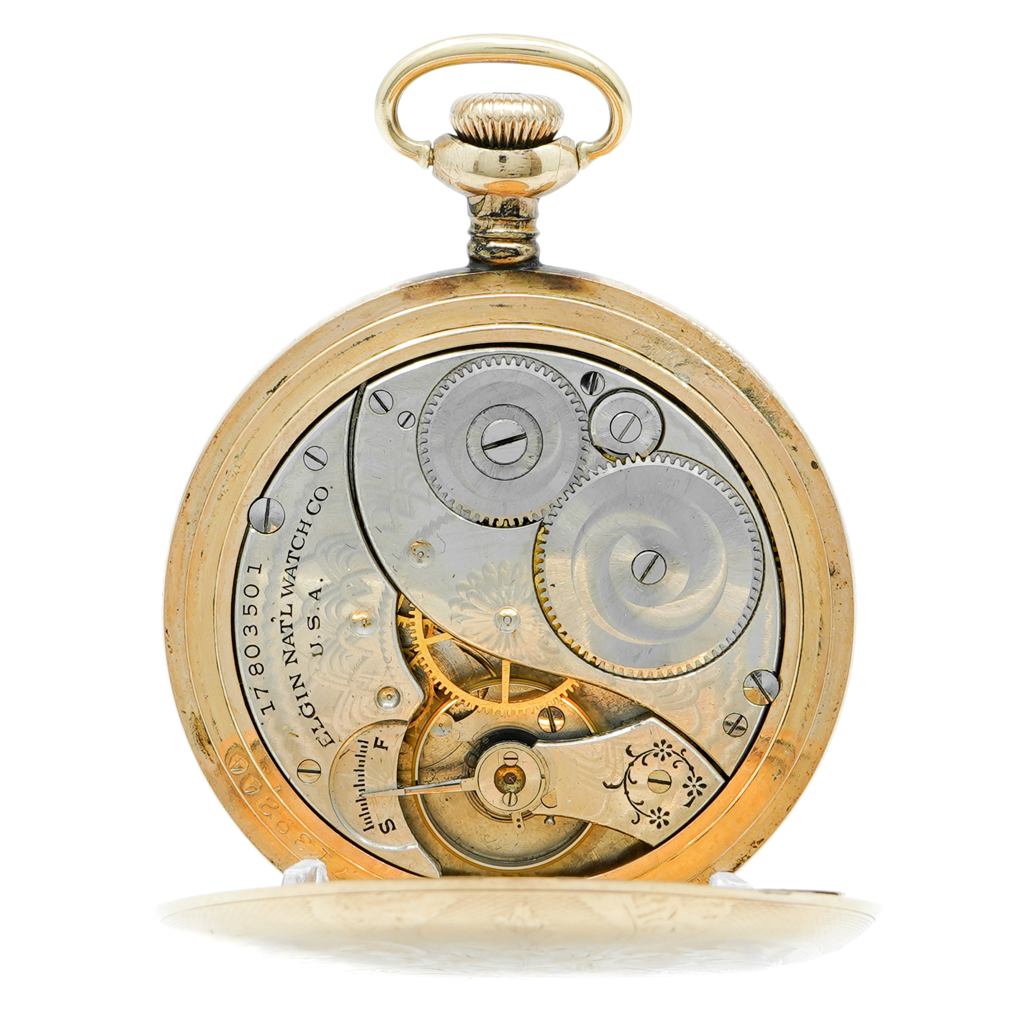 Elgin 1914 12S Model 2 Grade 301 Hunter Style Pocket Watch - Inventory 8703
