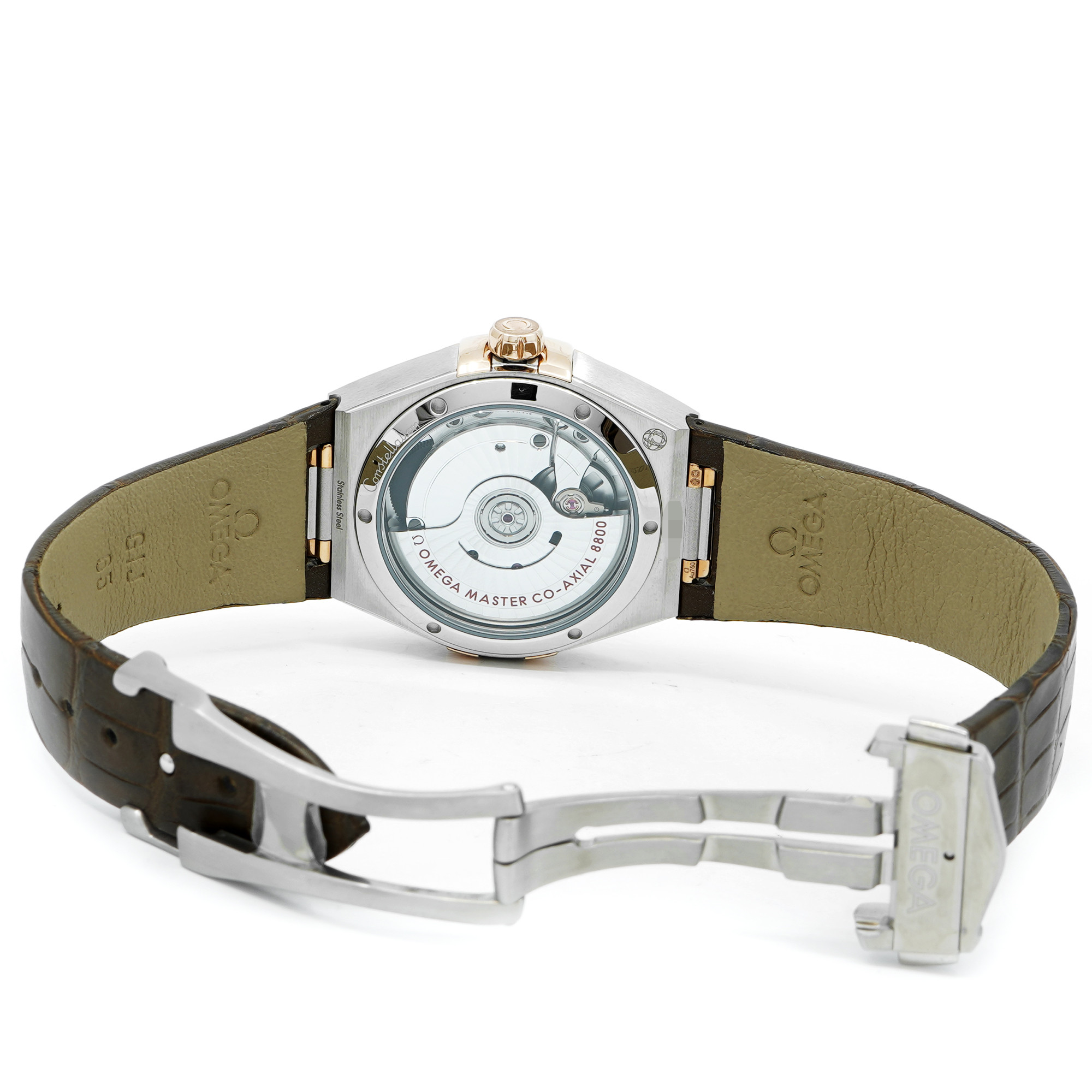 Omega Constellation 36mm Steel & Sedna Gold Diamonds 131.28.36.20