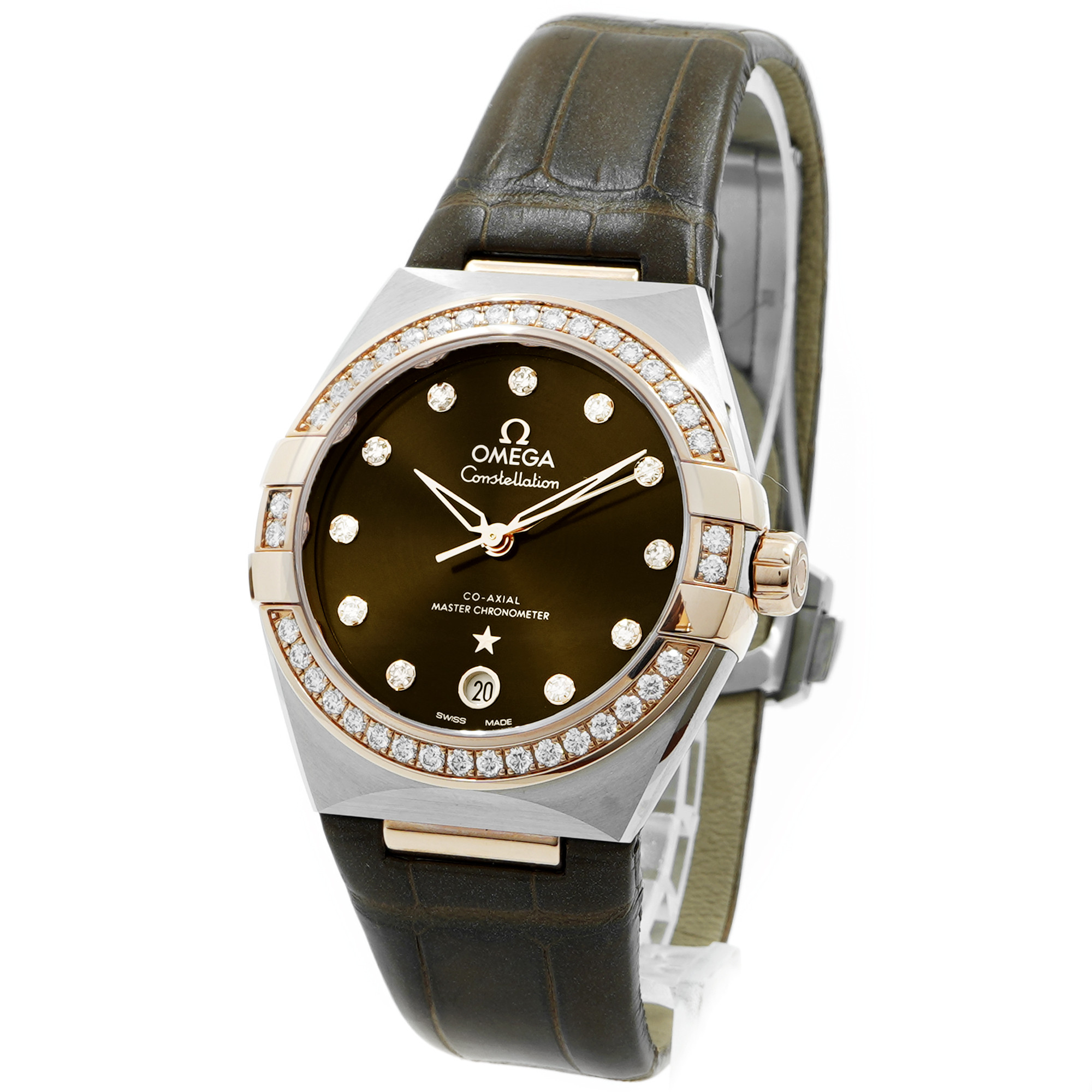 Omega Constellation 36mm Steel & Sedna Gold Diamonds 131.28.36.20.63.001 *Unworn* - Inventory 8706