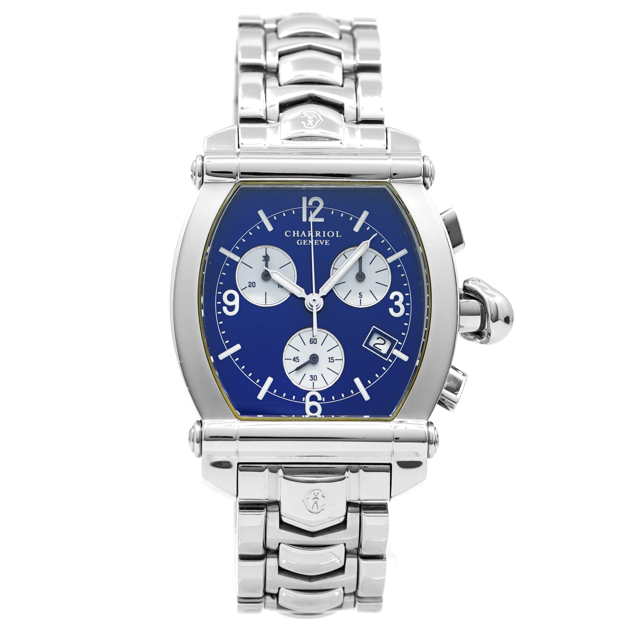 Charriol Colvmbvs Chronograph 060T  *Blue Dial* - Inventory 8727