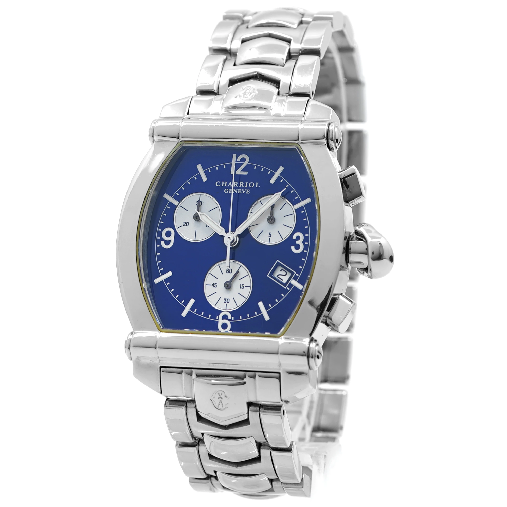 Charriol Colvmbvs Chronograph 060T  *Blue Dial* - Inventory 8727