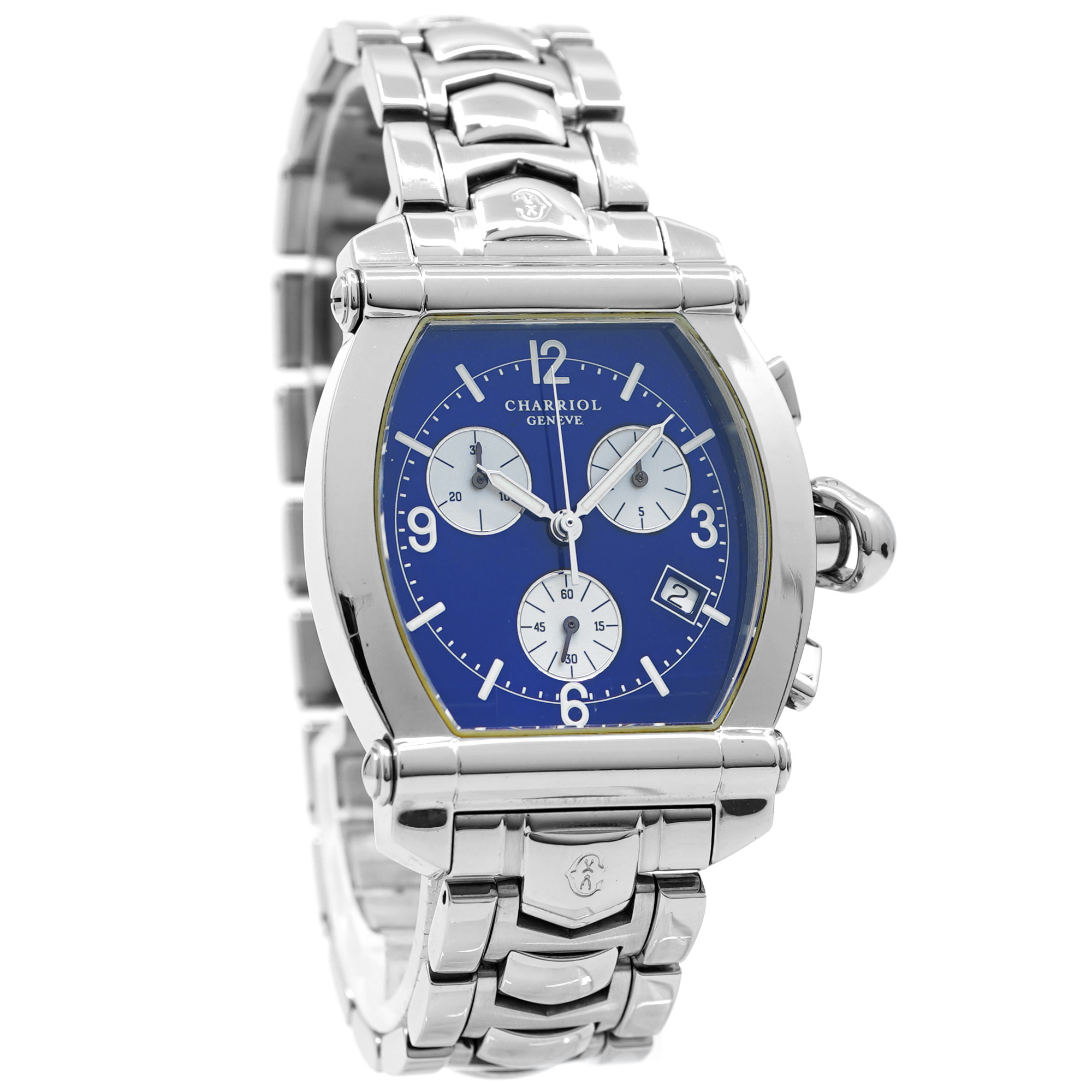 美*様様 PHILIPPE・CHARRIOL 腕時計 Charriol Colvmbvs Chronograph 060T *Blue Dial* - Inventory 8727