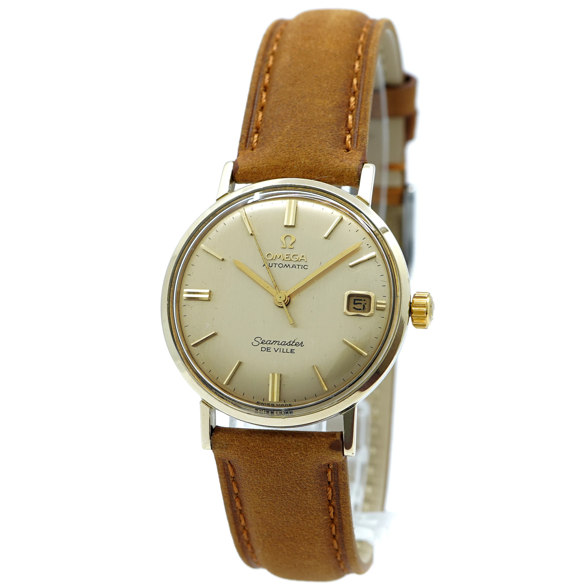 Omega Seamaster DeVille KL6068 *Stainless and 14k Bezel* *Vintage 1966* - Inventory 8754