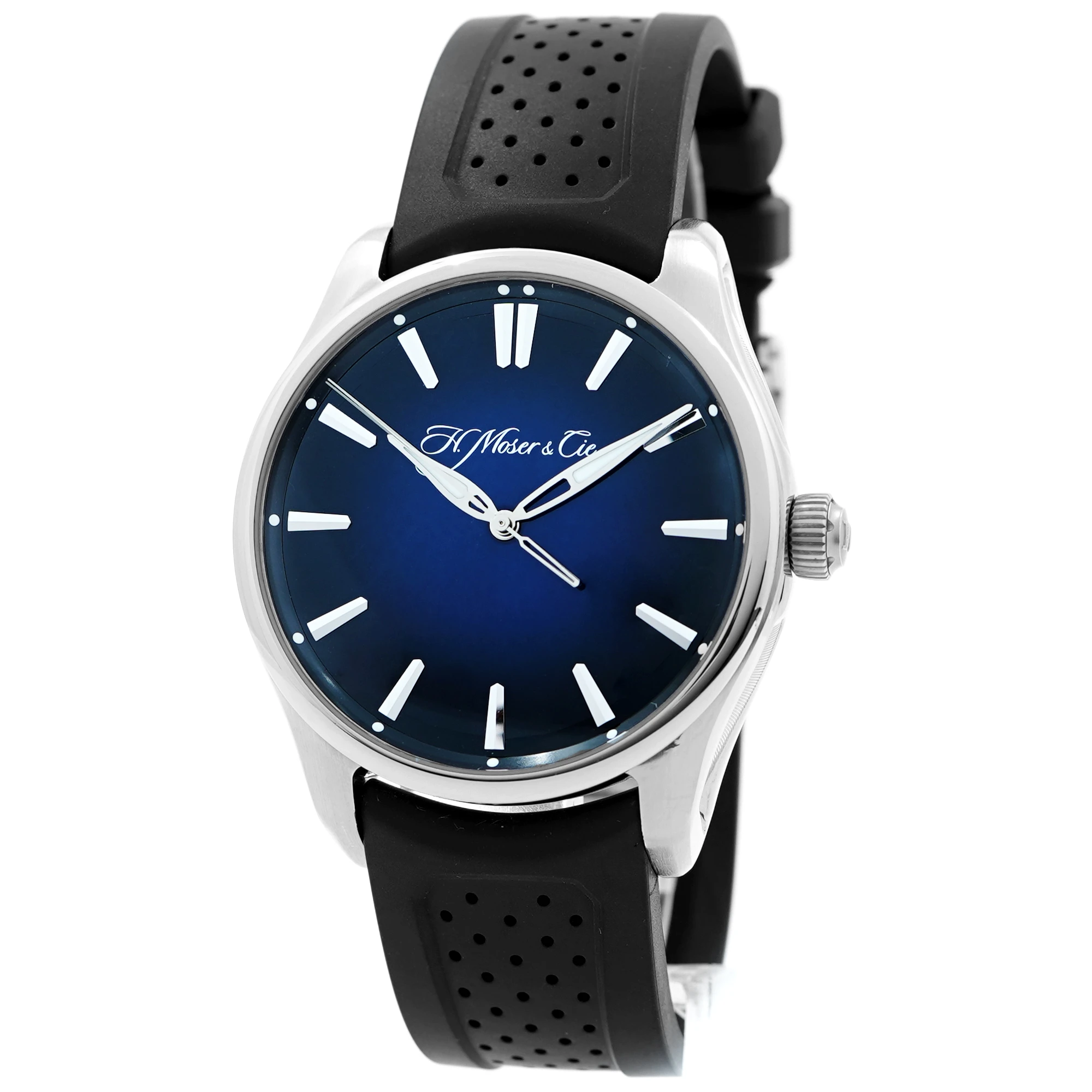 H Moser Pioneer Centre Seconds - Midnight Blue Fume' 3200-1200 - Inventory 8785