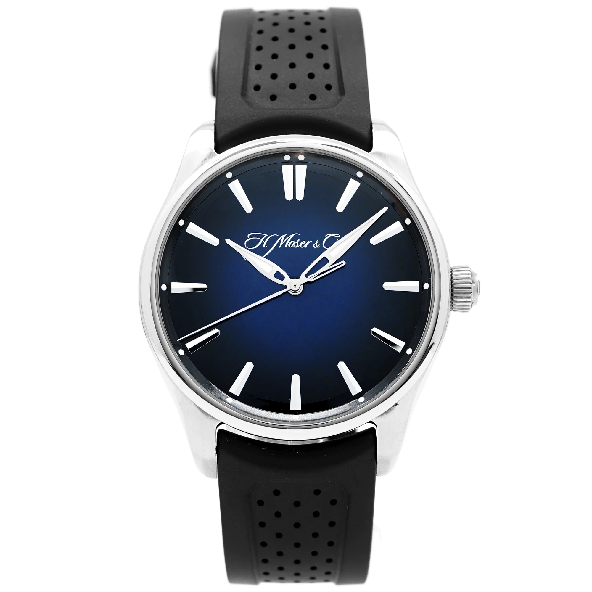 H Moser Pioneer Centre Seconds - Midnight Blue Fume' 3200-1200 - Inventory 8785