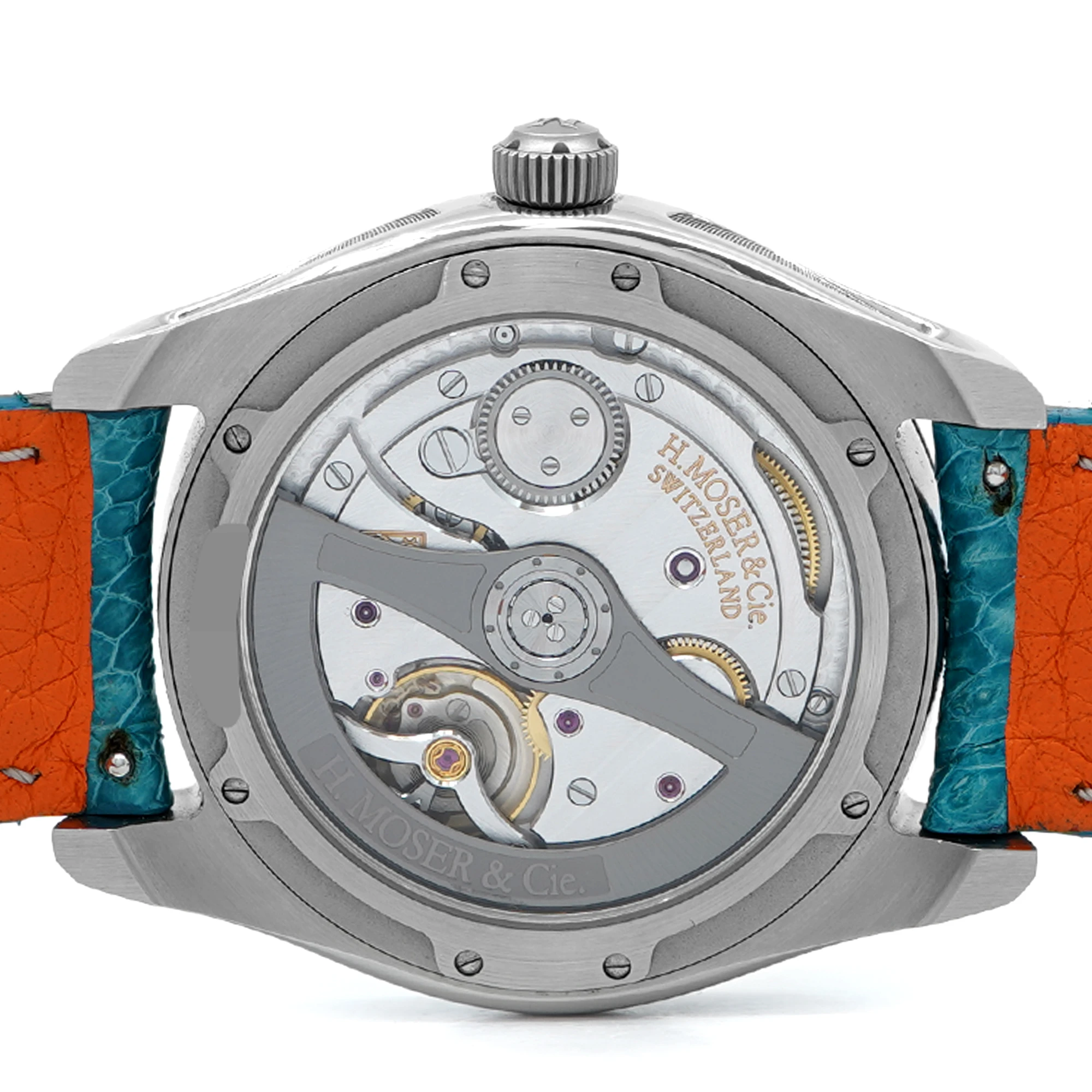 H Moser Pioneer Centre Seconds Blue Lagoon Fume' Dial - Inventory 8796