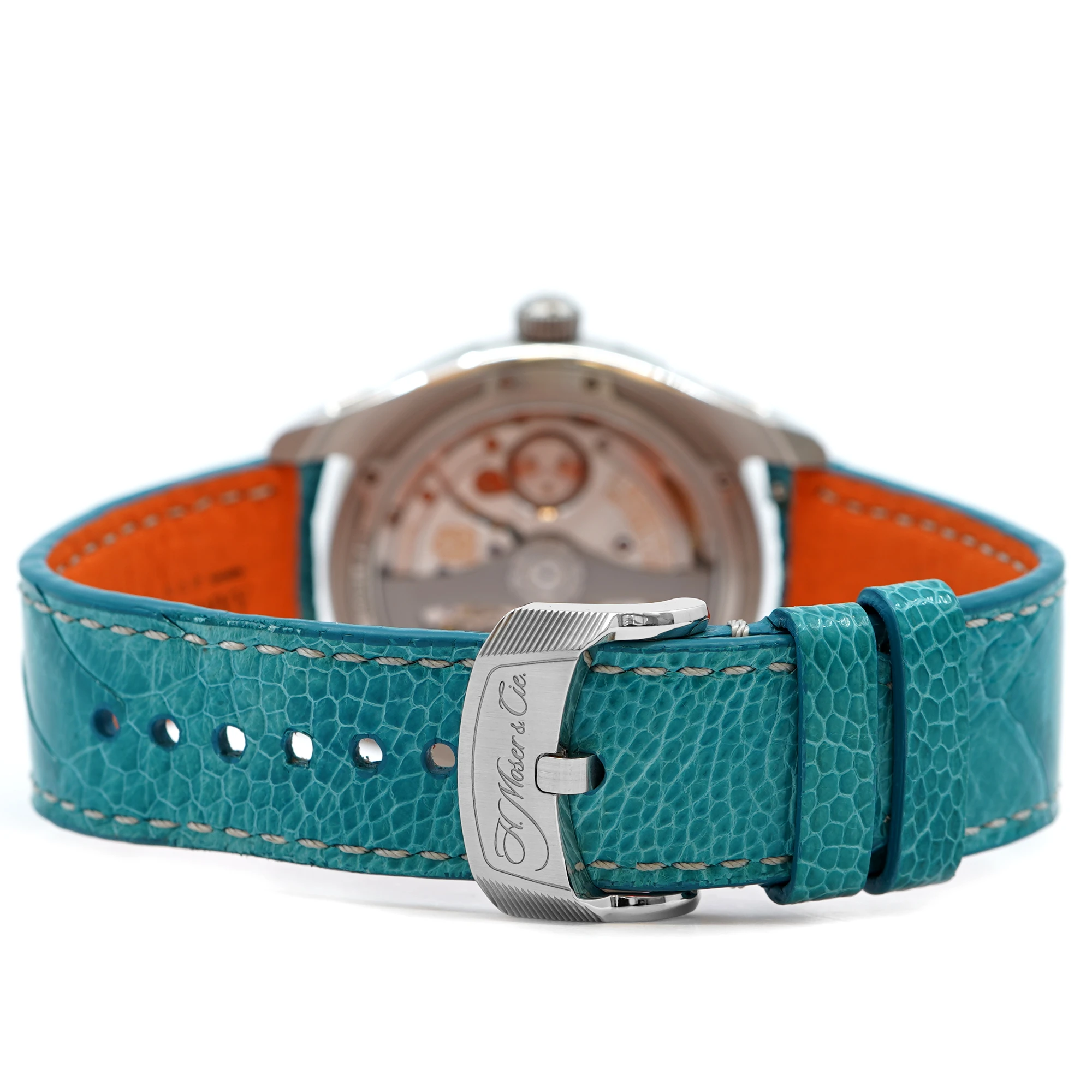H Moser Pioneer Centre Seconds Blue Lagoon Fume' Dial - Inventory 8796