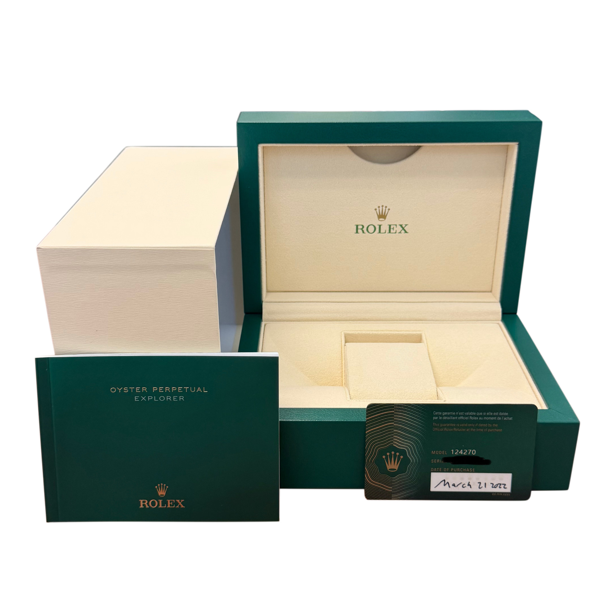 Rolex Explorer 36 124270 - Inventory 8793