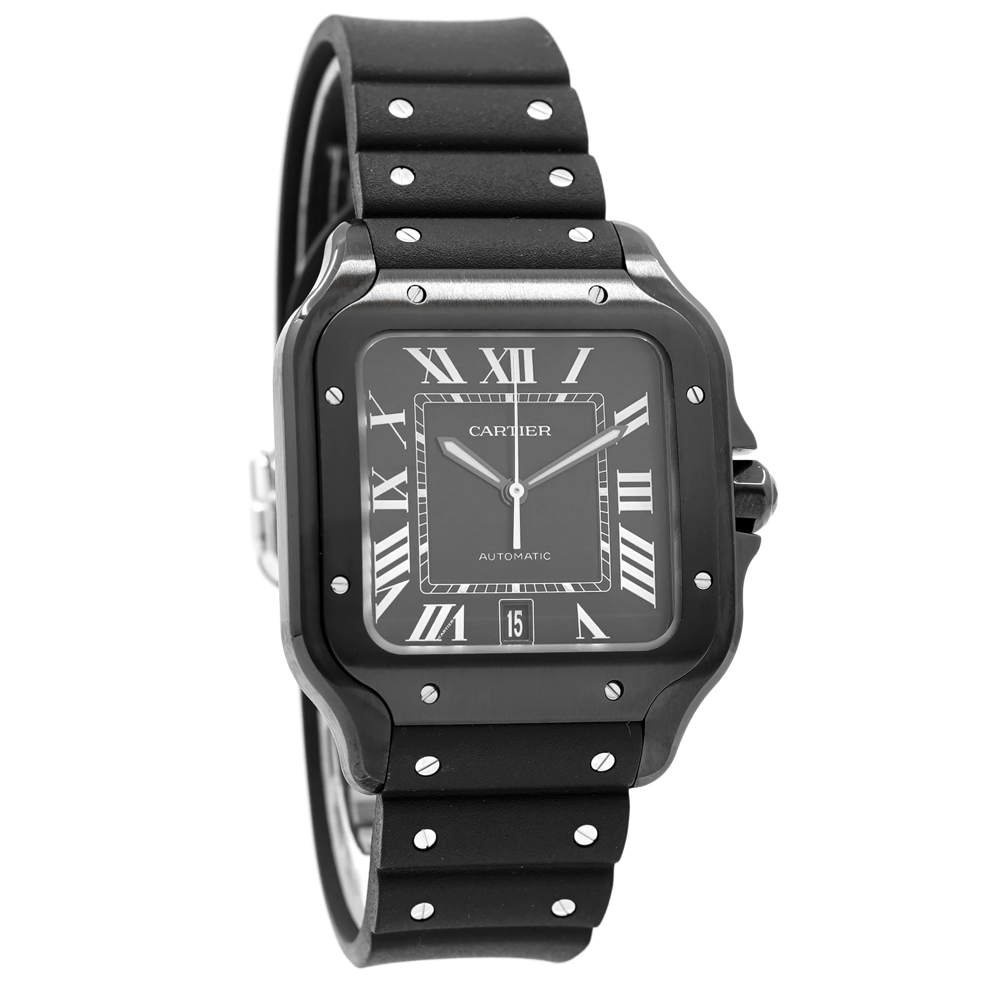 Cartier Santos De Cartier Large Black WSSA0039 - Inventory 8807