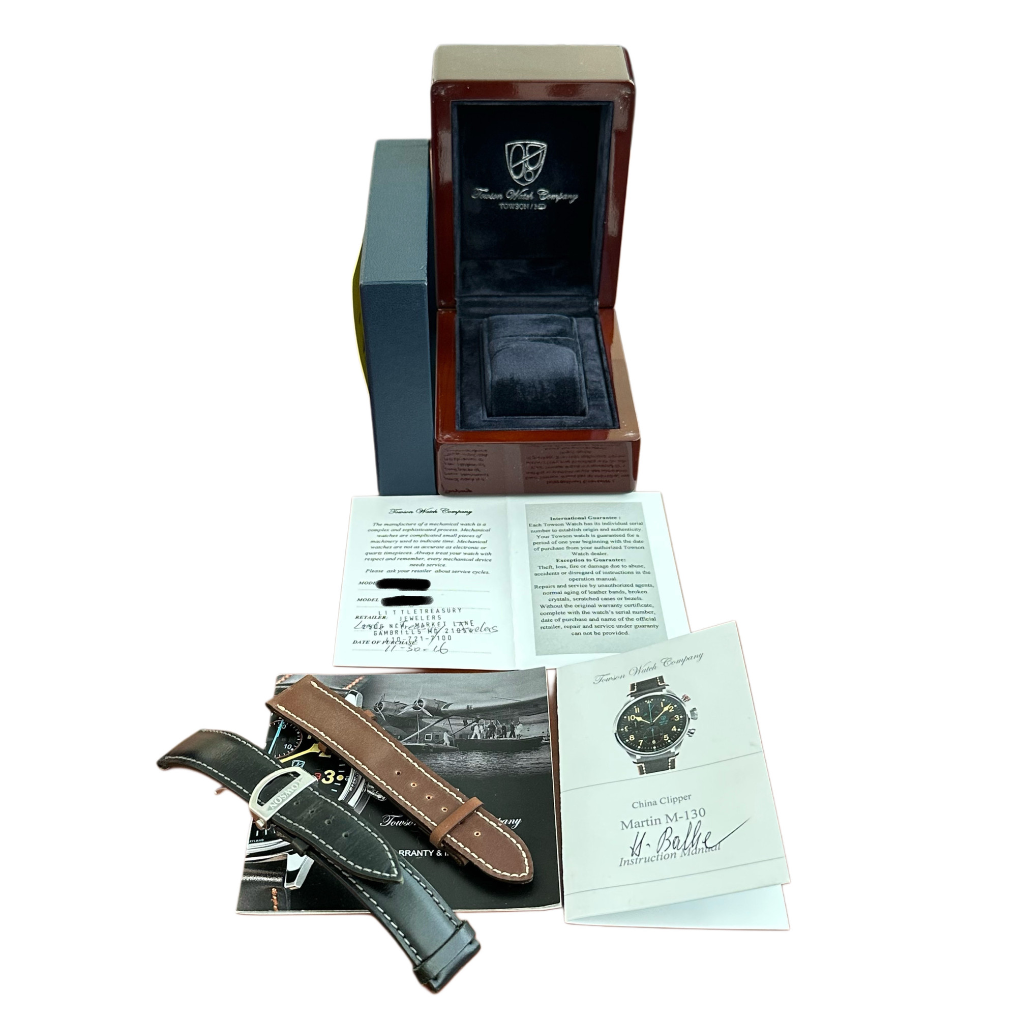 Towson Watch Co Martin M-130 American PIlot Watch - Inventory 8597
