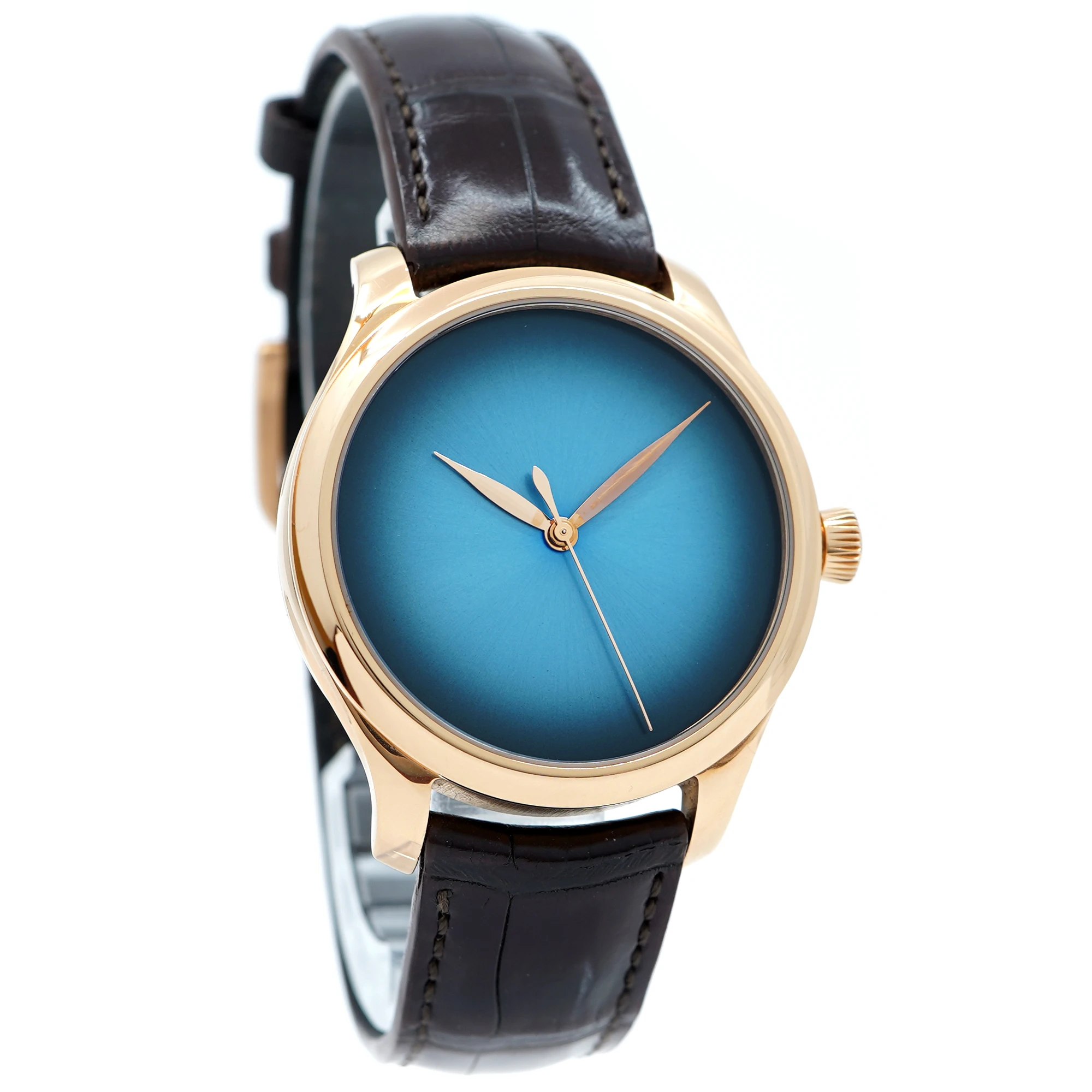 H Moser Endeavour Centre Seconds 1200-0409 *Funky Blue Fume* *2025* - Inventory 8814