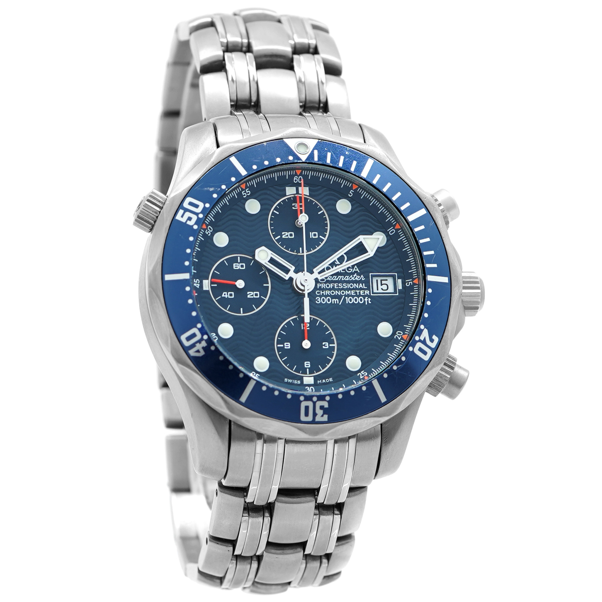 Omega Seamaster Diver 300M Chronograph Titanium 2298.80 *Blue Dial