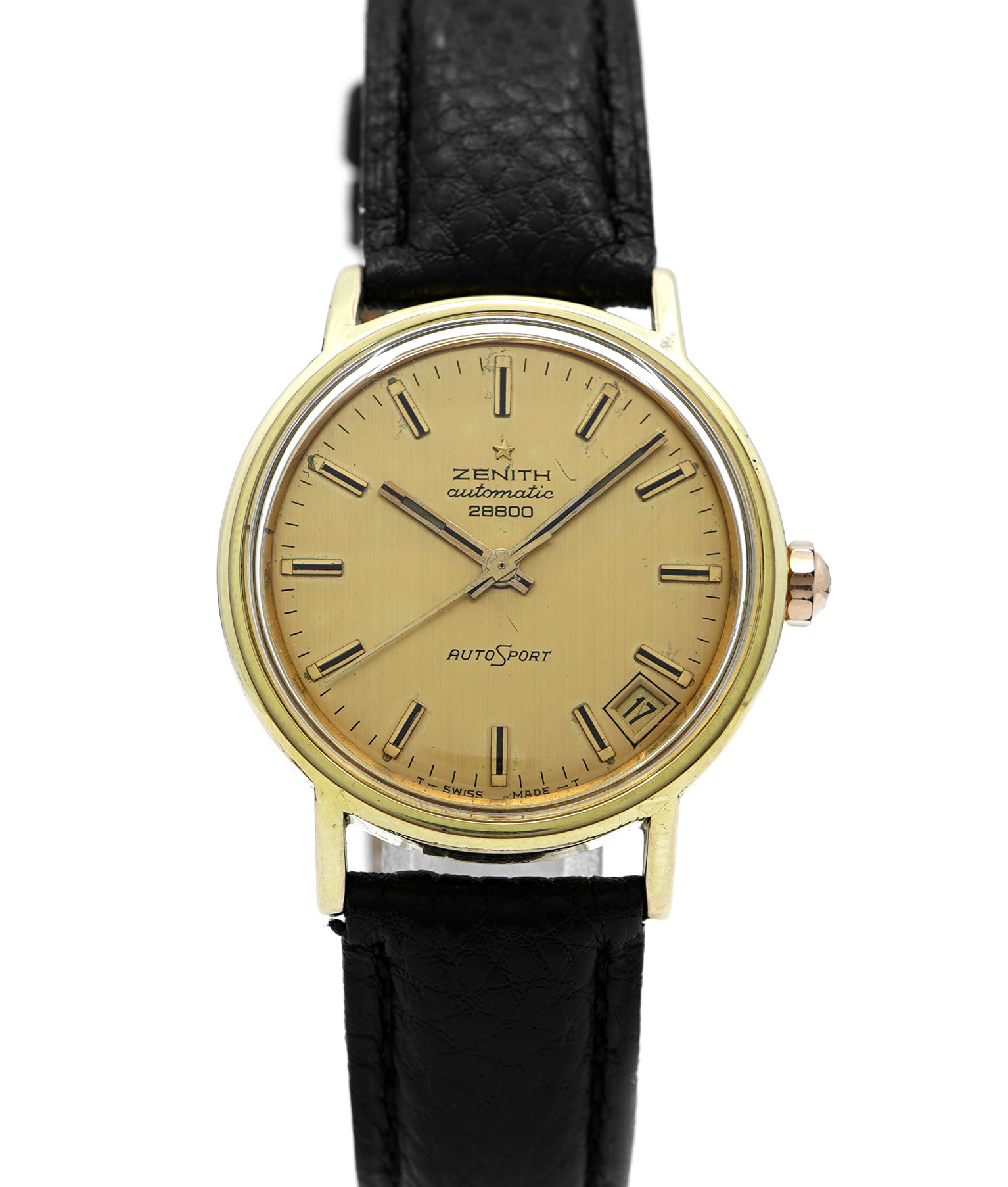 腕時計 純金 Zenith 28800 AutoSport Automatic Date *Vintage Hi-Beat