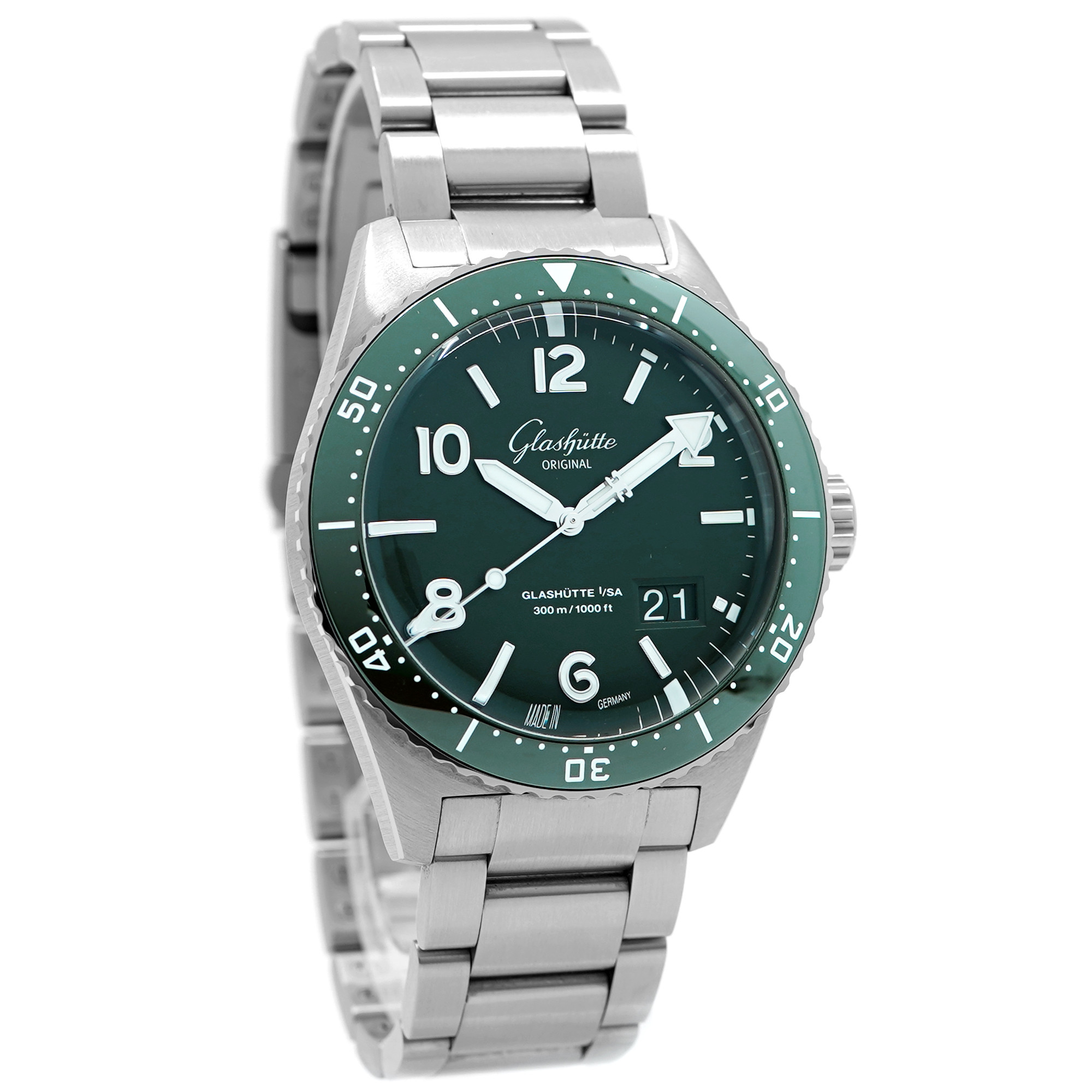 Glashütte Original SeaQ Panorama Date *Green Dial* - Inventory 8831