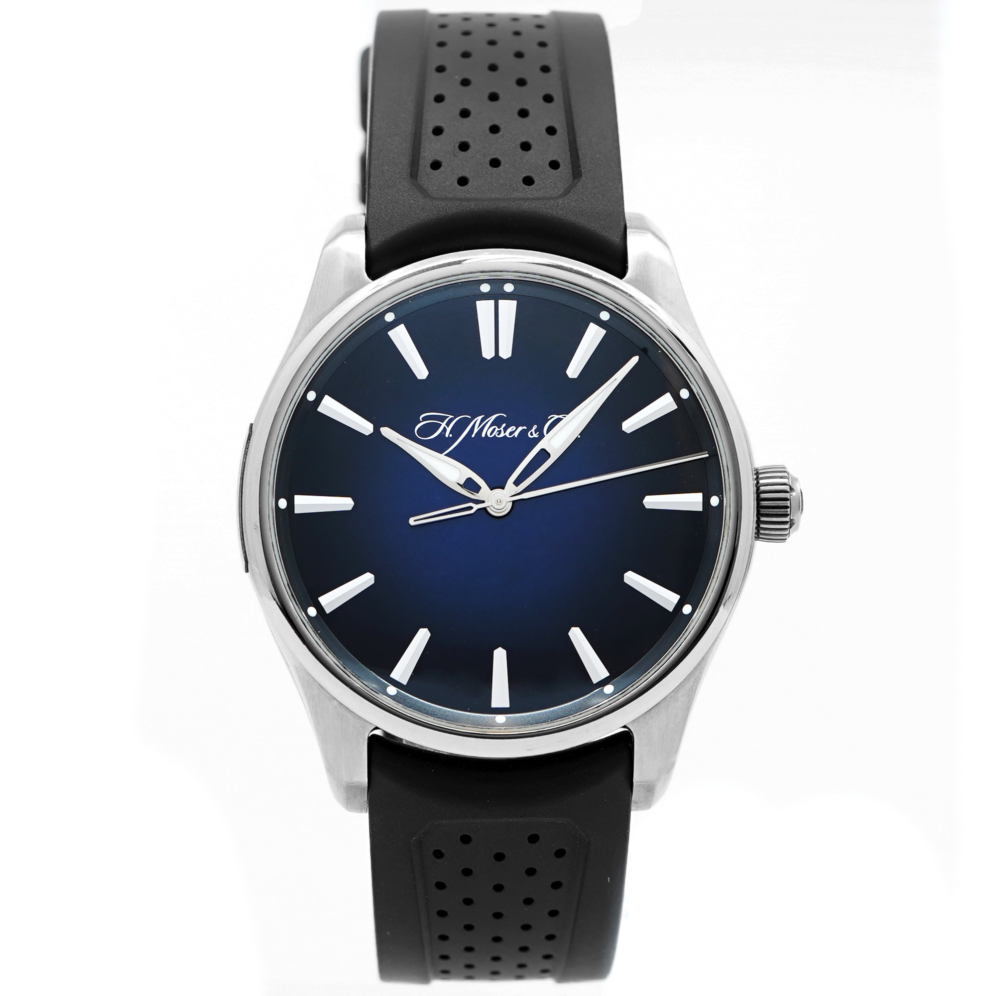H Moser Pioneer Centre Seconds - Midnight Blue Fume' 3200-1200 - Inventory 8873