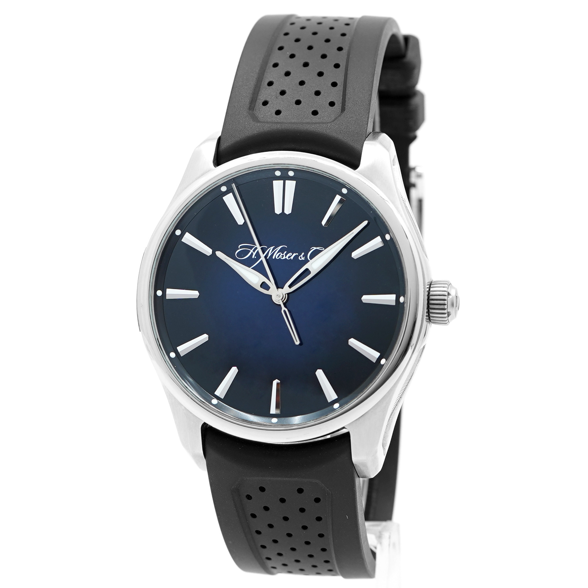 H Moser Pioneer Centre Seconds - Midnight Blue Fume' 3200-1200 - Inventory 8873