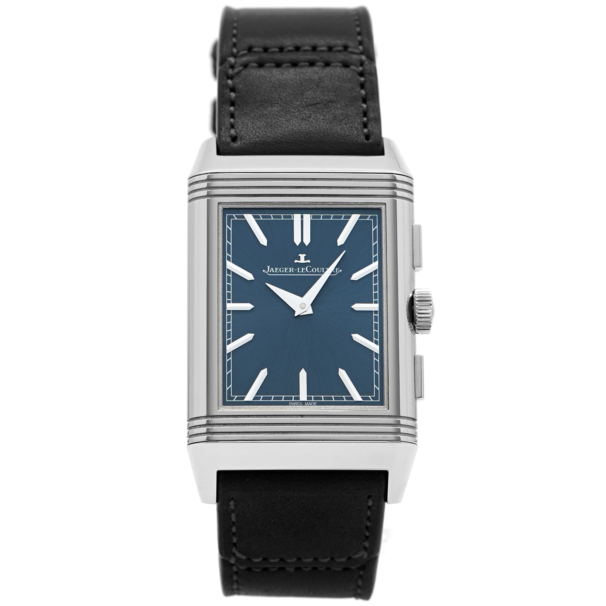 Jaeger LeCoultre Reverso Tribute Chronograph Q389848J *Mint Blue Dial* *2024* - Inventory 8877