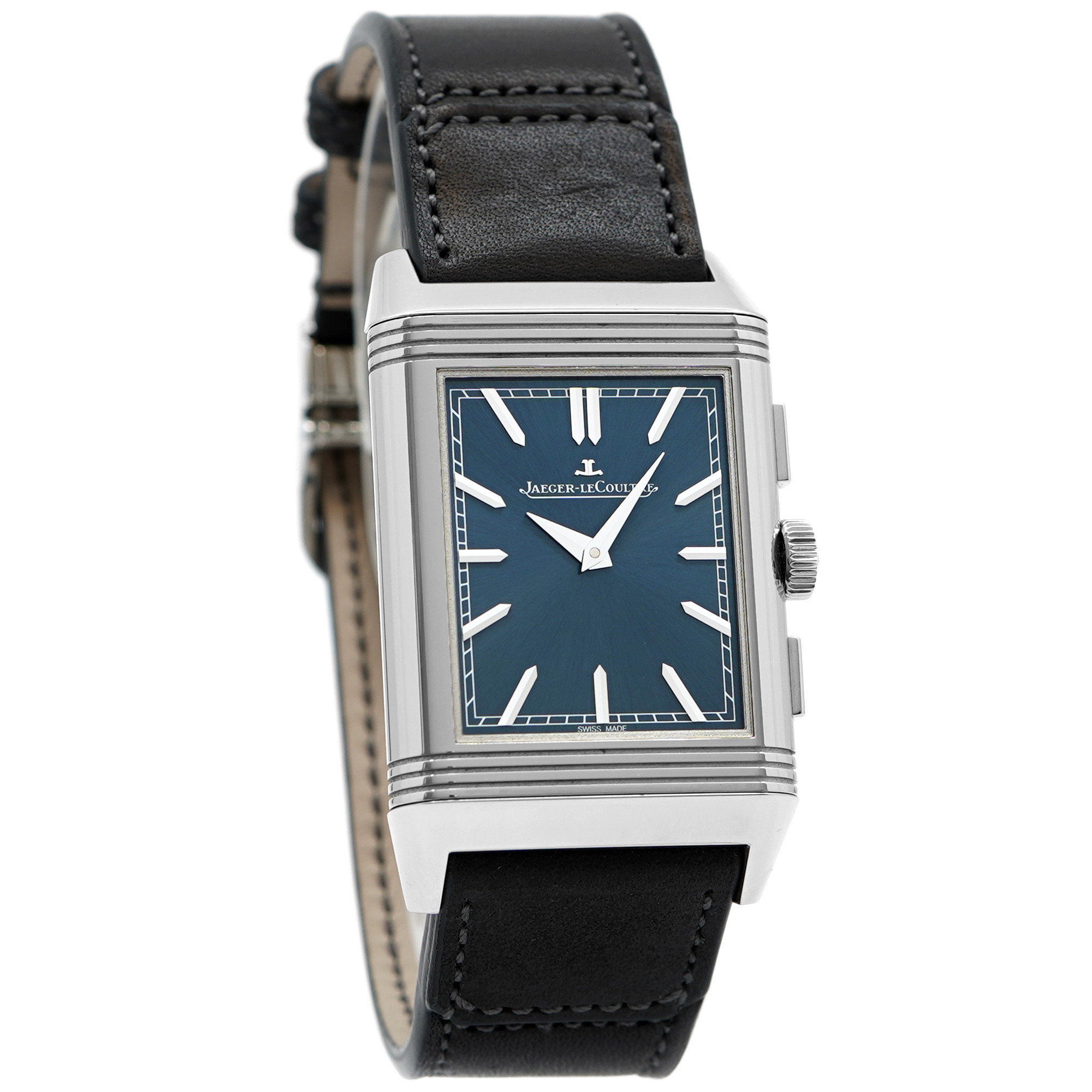 Jaeger LeCoultre Reverso Tribute Chronograph Q389848J *Mint Blue
