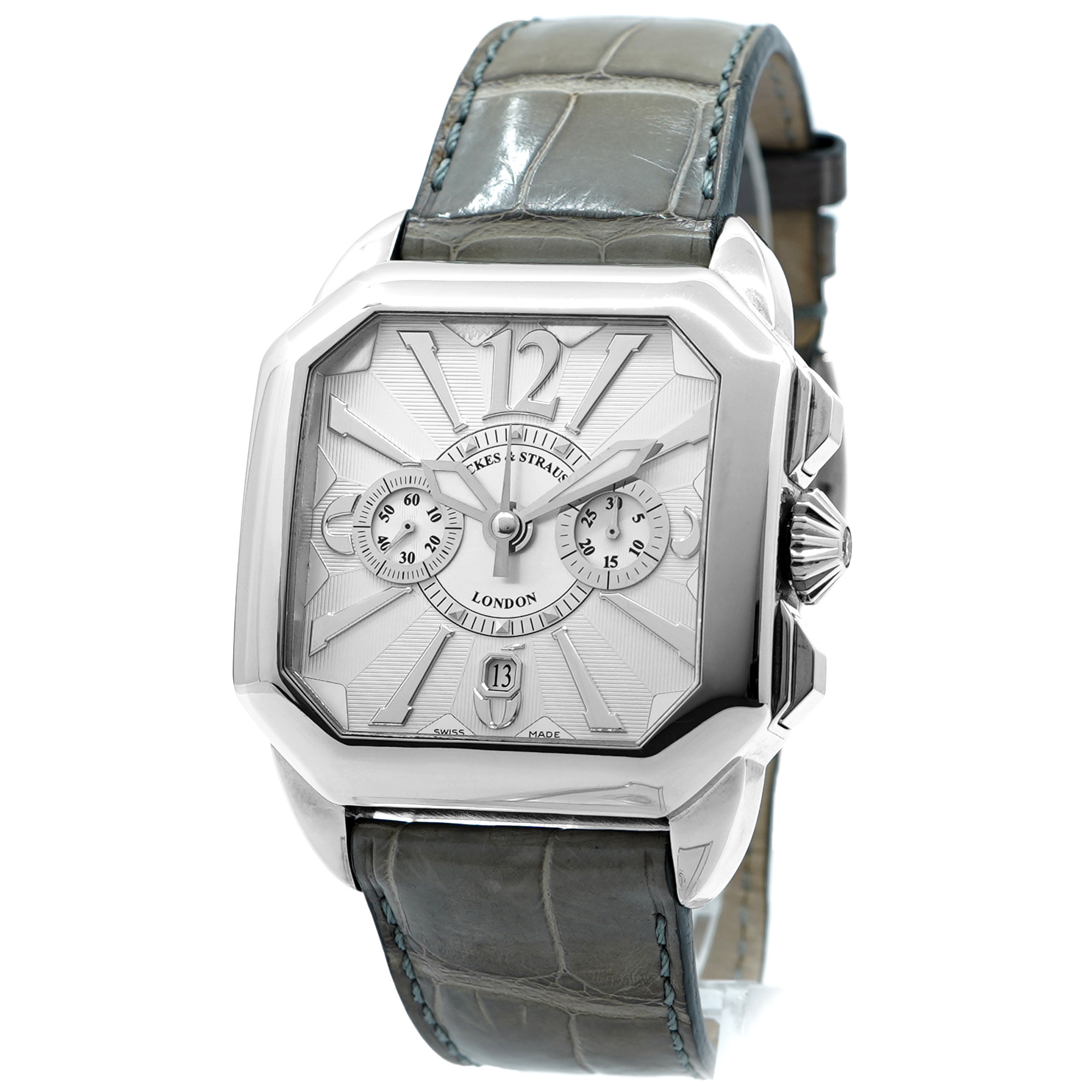 Backes & Strauss London Berkley Chronograph Steel 43 BY43CC.ST.WWA - Inventory 8947