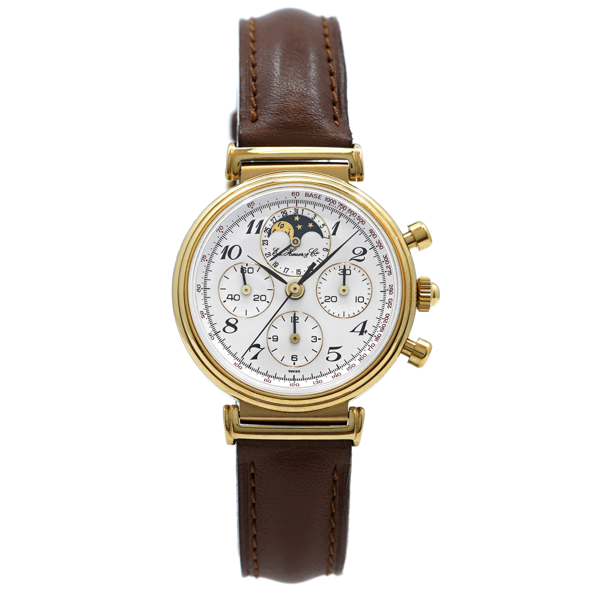 TAG Heuer Ed Heuer 125th Anniversary Golden Hours Chronograph 188.215/1 - Inventory 8961