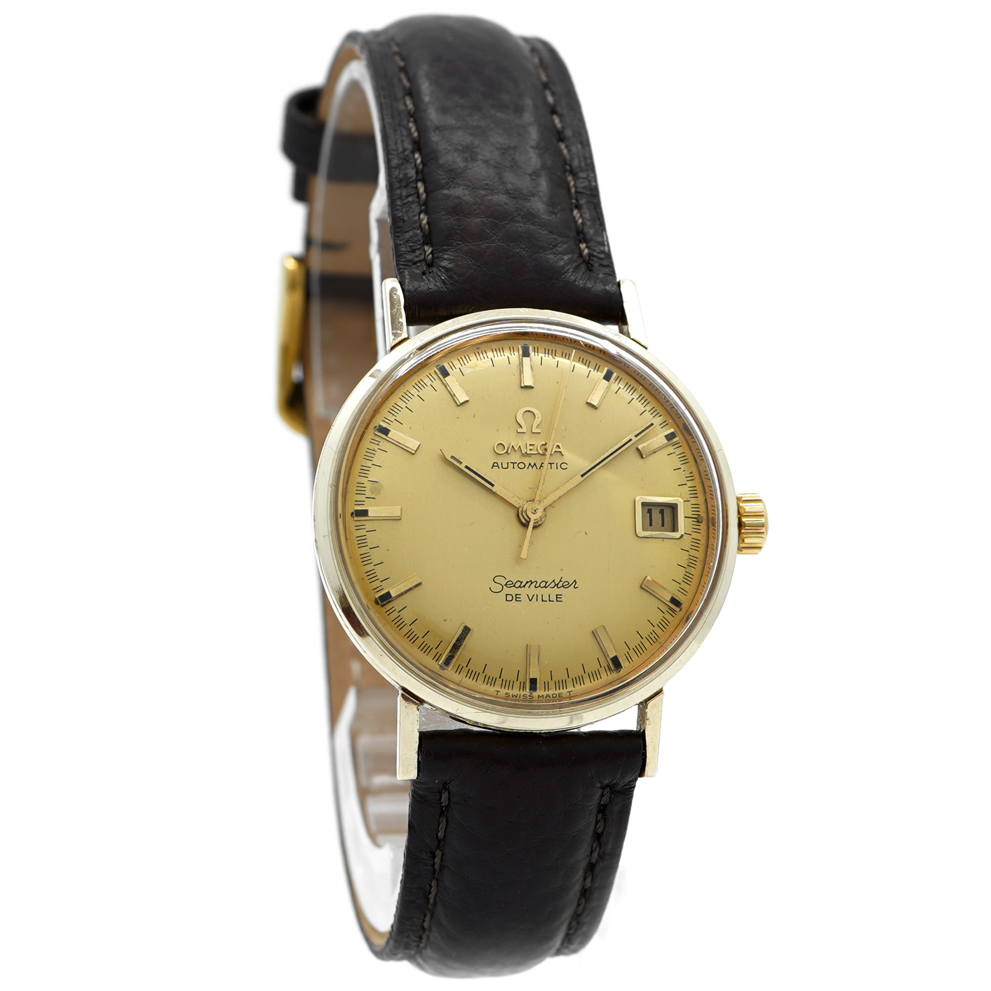 Omega Seamaster DeVille Automatic Date KL6610 *Solid 14k* Caliber