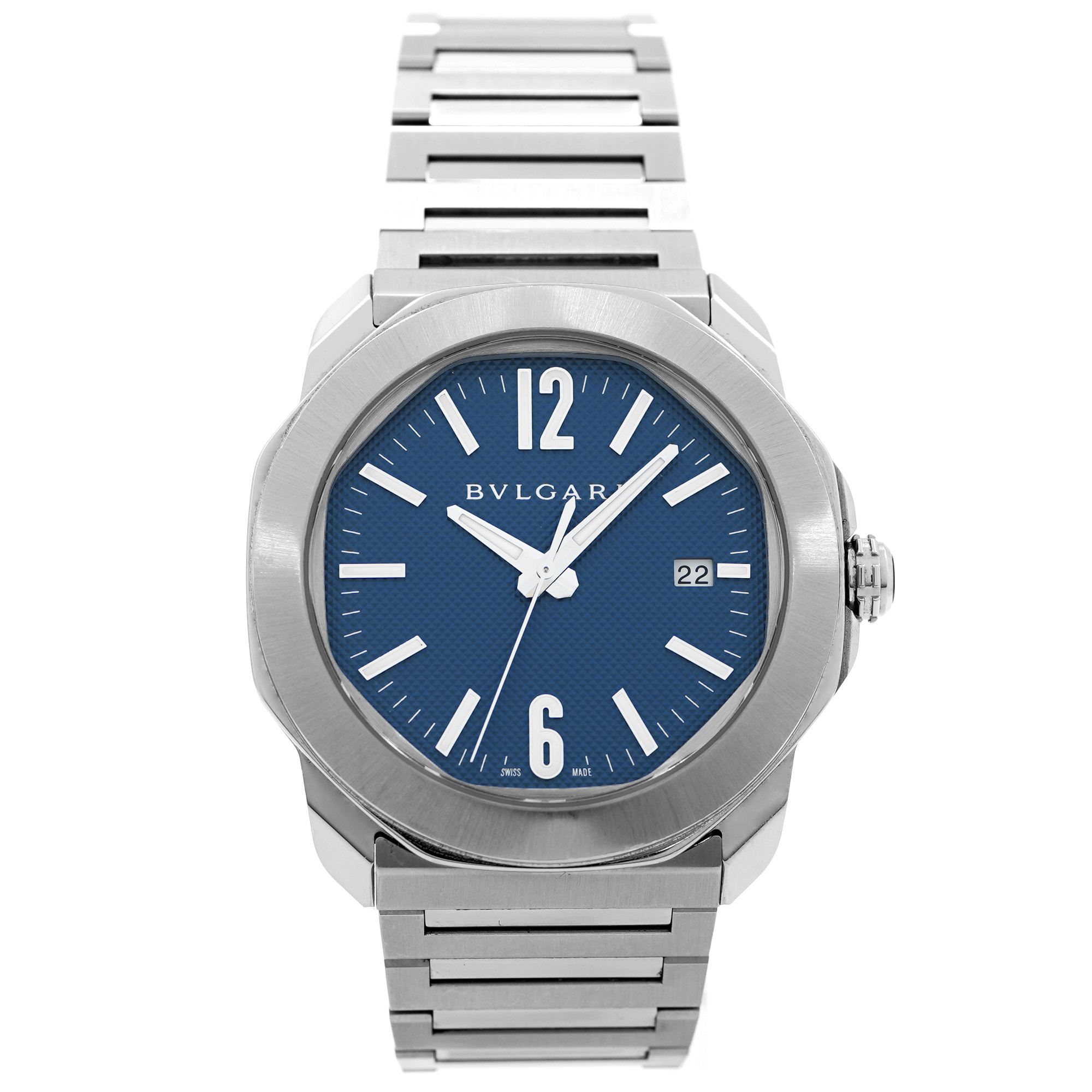 Bulgari Octo Roma OC41S *Blue Dial* - Inventory 9011