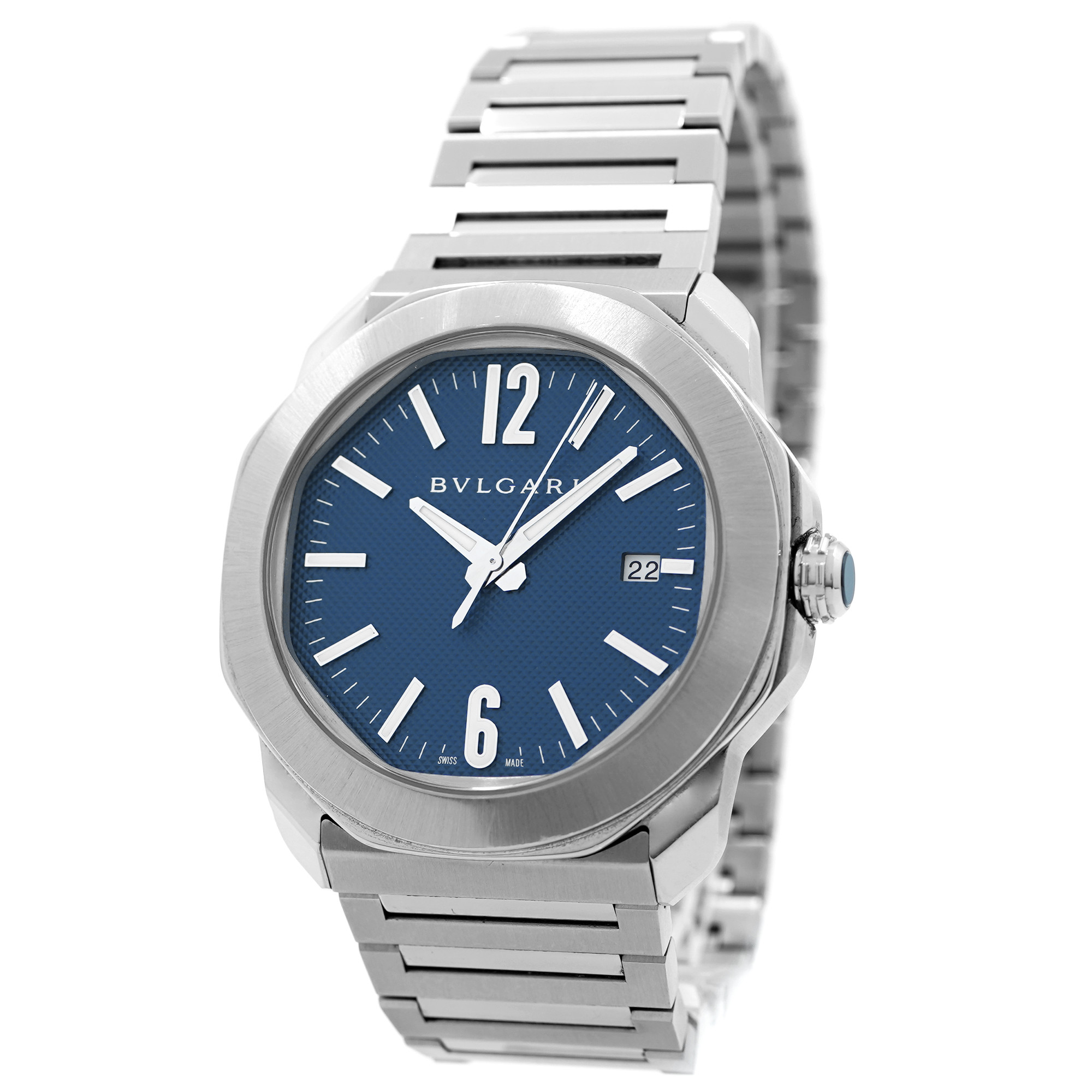 Bulgari Octo Roma OC41S *Blue Dial* - Inventory 9011